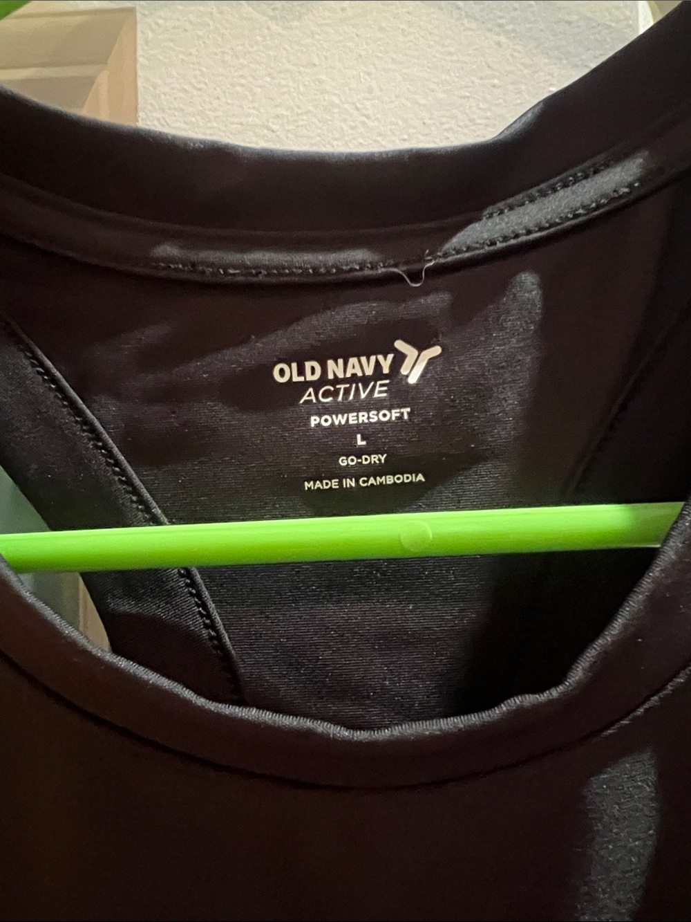 Old Navy Black Athletic Racerback Tank - Picture 3 of 3